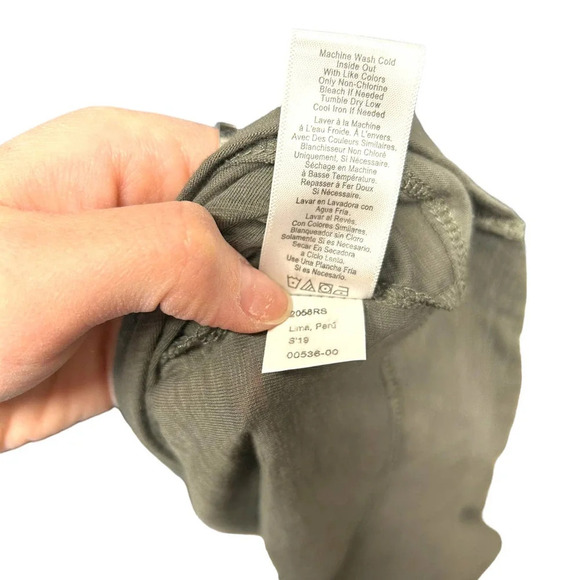 Nation LTD Giselle Cropped Tee Small Gray Pima Cotton Size XS - Picture 9 of 9